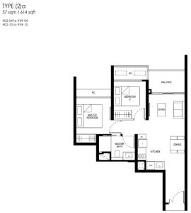 penrith-floor-plan-2-bedroom-type-2a-singapore